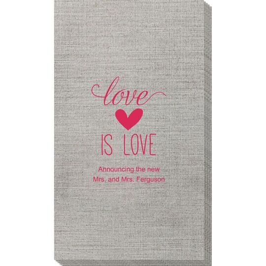 Love is Love Bamboo Luxe Guest Towels